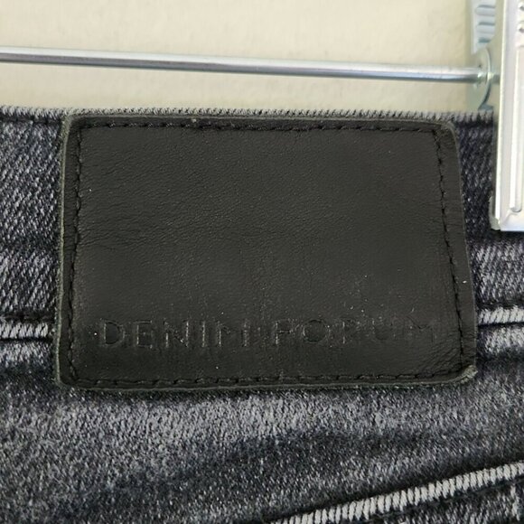 ARITZIA | Denim Forum Lola High Rise Cropped Cutoff Skinny Jeans Gray Sz 25 30L - Picture 6 of 7